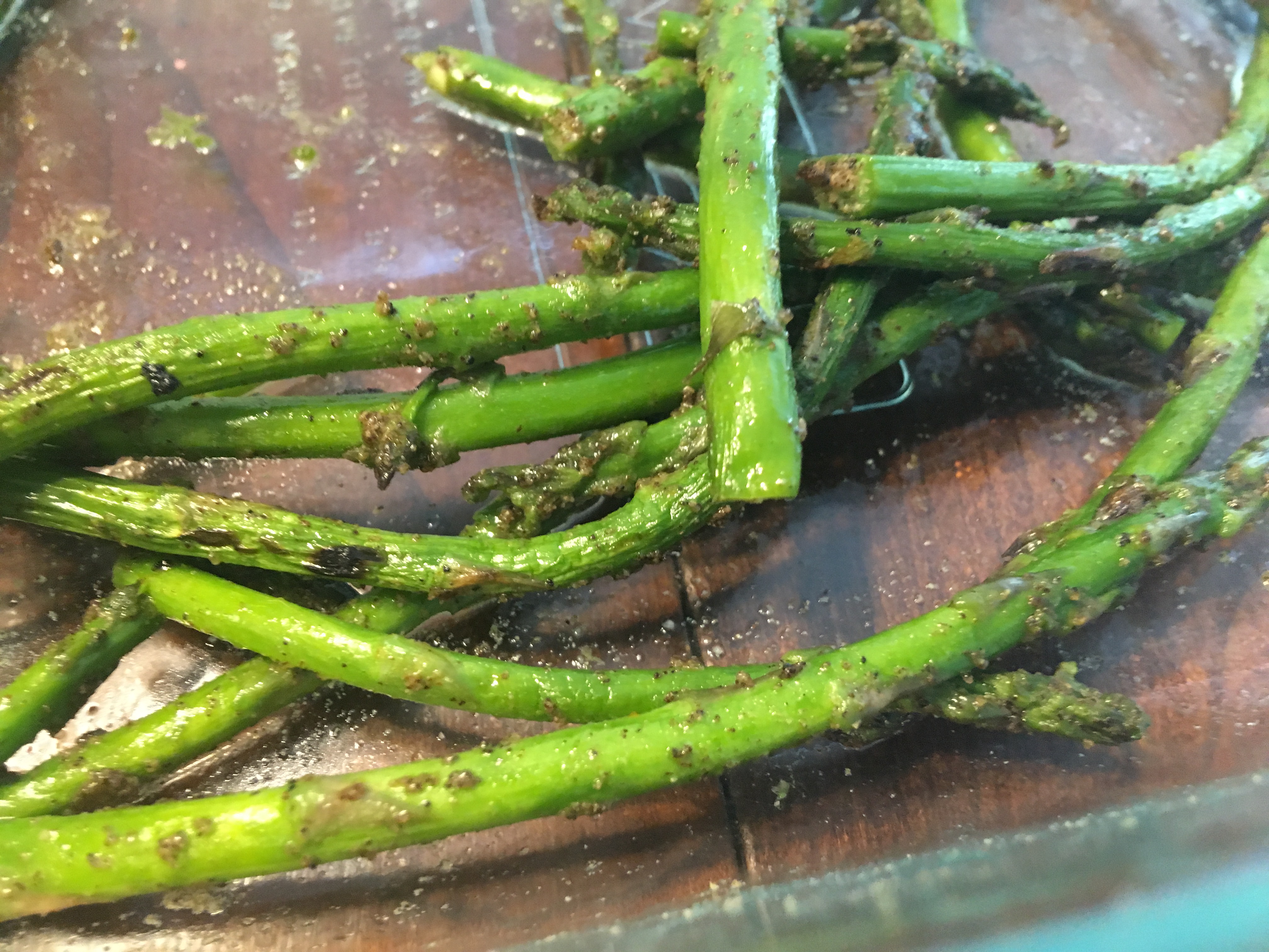 Grilled asparagus